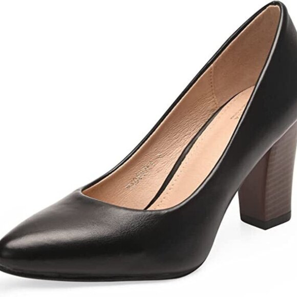 NEW ORIPALLA Women's Pumps Comfortable, Block Heels Chunky Size 8.5 - Picture 5 of 6